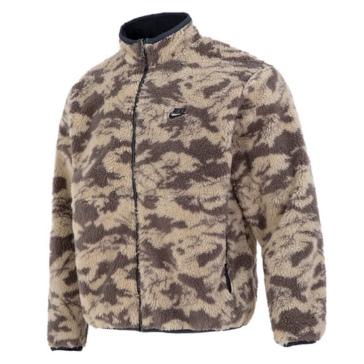 耐克（NIKE）男装新款SB滑板运动服摇粒绒保暖休闲翻领夹克外套 DQ4885-010 M