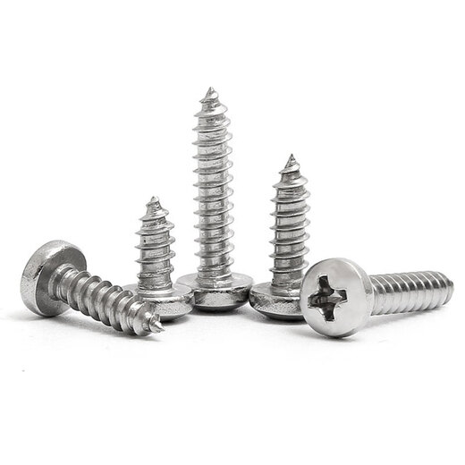 Jinggong 304 stainless steel pan head self-tapping screws, round head self-tapping screws, semi-round head wood screws, 30% off, 100 pieces, M2.9 x22mm