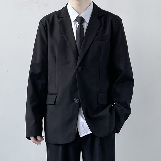 Xinghelai DK-Uniformen, ein Gelegenheitsanzug, Männeranzug, ein gutaussehender kleiner Anzug von Studenten, Herren- und Frauenklassenanzug, College-Stil, Anzug + Hemd + lange Hose + Kragen * Belt, XL 128-140jin [Jin gleich 0,5 kg]