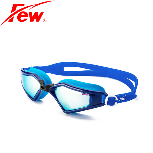 Floating (FEW) men's swimming trunks anti-awkward flat corner plus fat size men's swimsuit simple colored edge classic generous environmentally friendly quick-drying hot spring swimming trunk swim equipment package 826 swimming goggles three-piece set XL