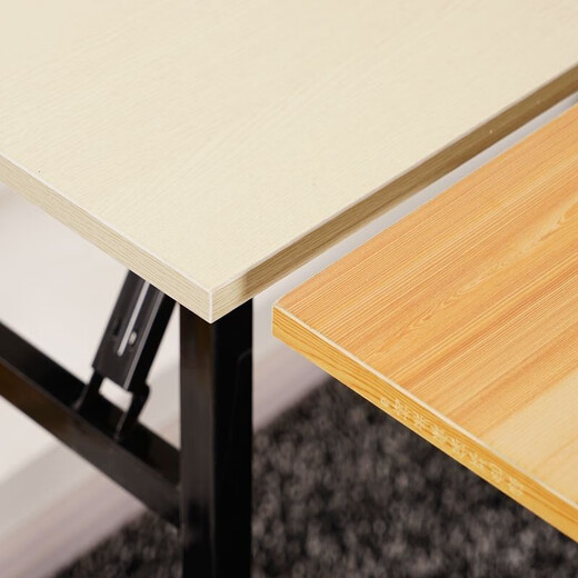 
Xingkai (XINGKAI) [Specialized in Government and Enterprise] Folding table, computer table, outdoor long table, table, home desk, street stall table, BGZ673 White oak pattern single layer 100*40