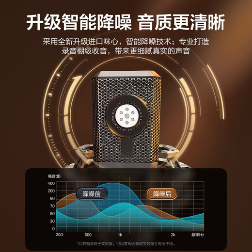 Wise Country Recording Studio Sound Quality Computer Microphone Dynamic Desktop Sound Card Live E-Sports Capacitor Game Mike K Song Radio Anchor Equipment Microphone Desktop Speaker Notebook 3.5
