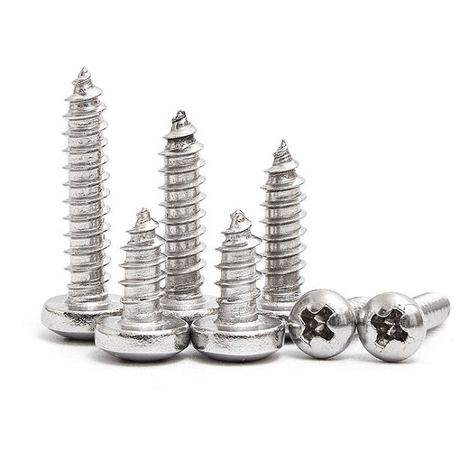 Jinggong 304 stainless steel pan head self-tapping screws, round head self-tapping screws, semi-round head wood screws, 30% off, 100 pieces, M2.9 x22mm