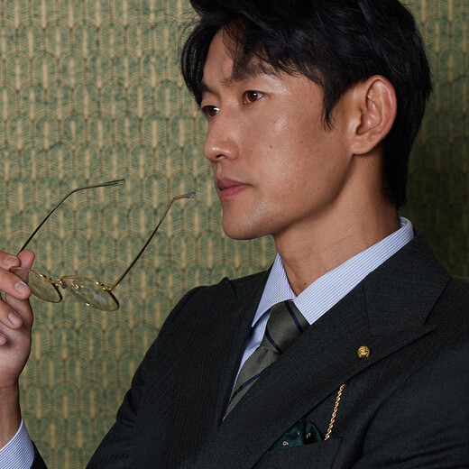 Guillaume de Mons澳嘉西服男外套高定羊毛新郎结婚双排扣商务正装面试西装套装男士 深灰隐条【单西+西裤】 54