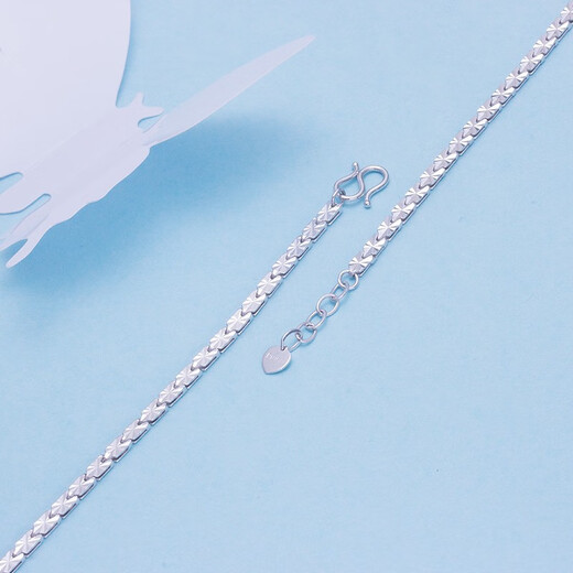 Jin Duoxi Valentine's Day Gift Jewelry PT950 Platinum Bracelet Women's Platinum Bracelet Jewelry Fashionable Women's Gift Approximately 6.6-6.8g Length Approximately 18+1.5cm Thickness 3.1mm