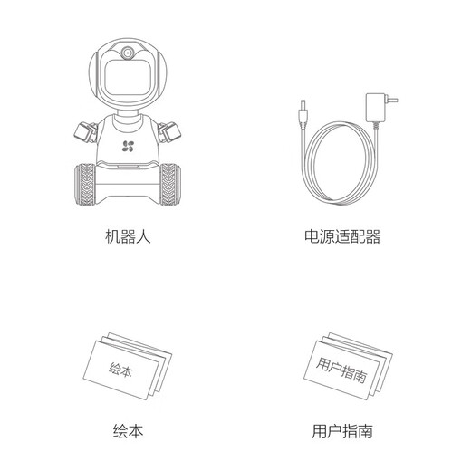 萤石 萤宝RK2pro 400W智能儿童陪护学习机器人 远程遥控早教机器人智能机器人 AI玩具视频通话语音互动 RK2基础款【升级发RK2pro版】 32G卡【免费升级发64G】