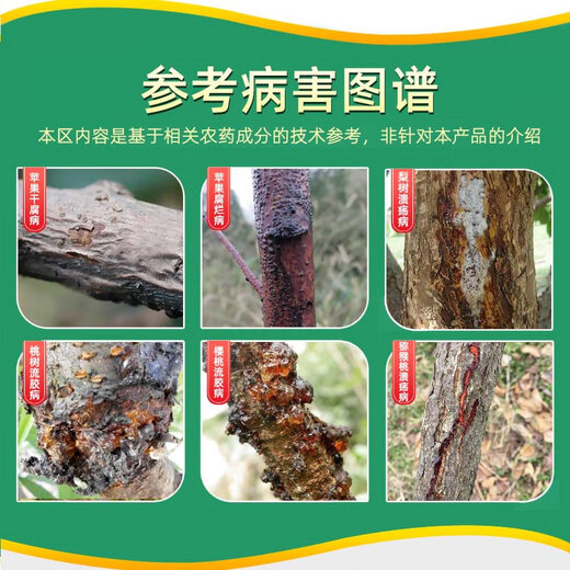 Guanlong Agricultural Chemical Yumeijing Tree Wound Healing Cream Fruit Tree Pruning Grafting Incision Sealing Medicine Coating Cream Kebantan Fungicide 500g*1 bottle + 1 brush