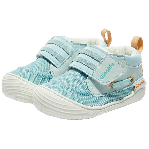 
Ginoble Protosensory shoes Spring and autumn style Baby step shoes Men and women Baby shoes Soft sole children's shoes TXGBT017 Light blue 16.5 100mm Foot length 10-10.5cm