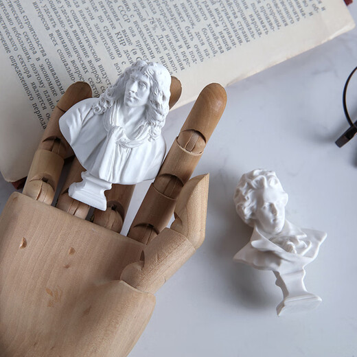 ZSTO David head plaster sculpture ornaments Nordic ins style sketch mini small plaster statue creative desktop decoration Mini David