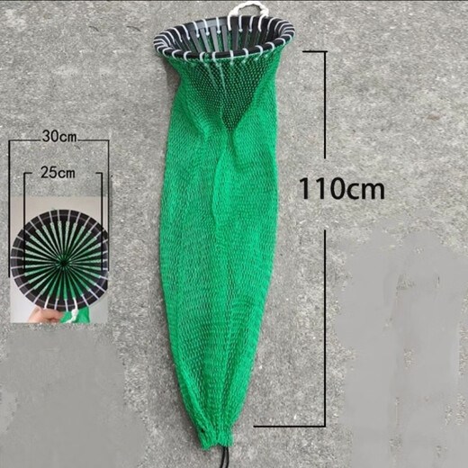 Outdoor fish net bag for fish, shrimp, crab, fish protection, anti-jumping fish net bag, fish basket, convenient diving net bag, diameter 20 cm, length 0.5 m