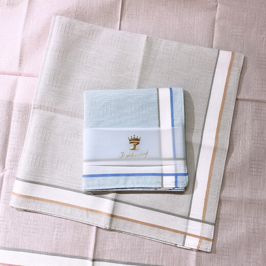 Zeluo Yankai Mandkerchief de style ancien pour hommes et messieurs portez un mouchoir en coton pur pour tous les coton absorbant Sweat Square Scarpe Colorage à rayures Light Square de mariage compagnon à main Yankai: Café léger [sac à enveloppe unique]