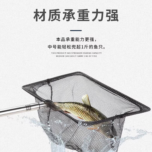 Fish Duoqu Stainless Steel Small Fishing Net Retractable Fishing Net Handmade Net Household Small Fish Net Fishing Special Fishing Net