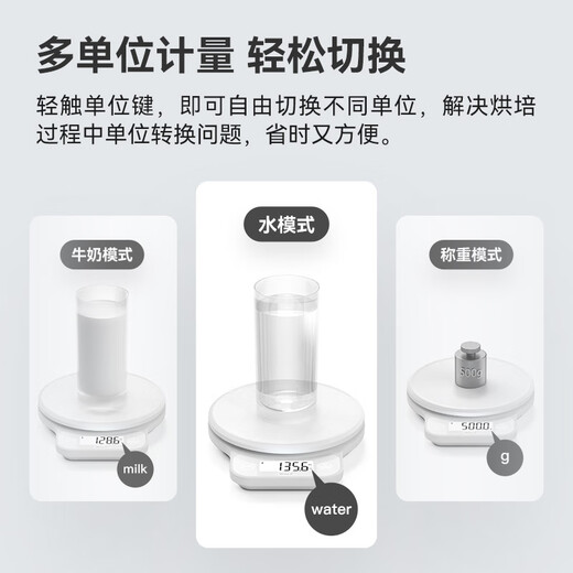 Wole Intelligent Electronic Scale Kitchen Scale 0.1g [APP] High-precision household scales for food roasting table coffee scales for small items weighing Mid-Autumn Festival gifts suitable for Huawei Xiaomi