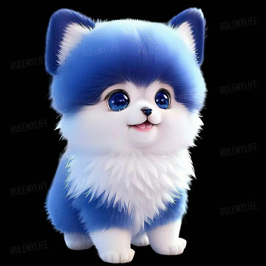 
Cute internet celebrity dog ​​super cute puppy stickers personalized decoration refrigerator toilet stickers car stickers children's room wall stickers YJ1424 20 cm