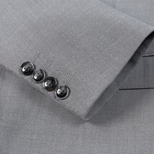 Shanghai Haoyu Suit Men's Business Formal Suit Fit Professional Wear Light Gray Two Button Wedding Suit with Mid Slit H2 Gray XL (175) Recommended 125-140Jin Jin equals 0.5 kg