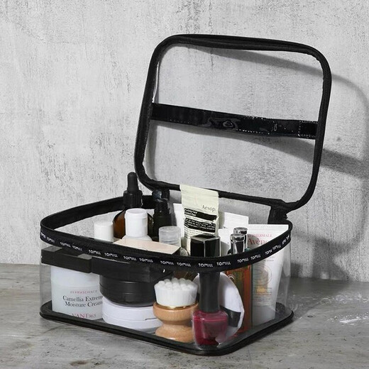 ToMill Transparent Cosmetic Bag Women's Waterproof Toiletries Bag Portable Travel Large Capacity Cosmetic Storage Bag Skin Care Product Storage Bag Summer-Colorful-Large Size