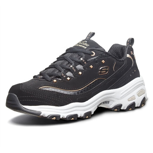 Женская обувь Skechers с уникальным уникальным узором змеи толстые подошвы ретро-ботин