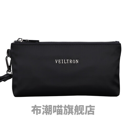 Herrenhandtasche kleine Herrenhandtasche Clutch Handtasche Handtasche Handtasche Handtasche Handtasche Handtasche Handtasche Handtasche Mobile Brieftasche Lange Reißverschluss Oxford Stoff Leinwand kleines blaues Logo