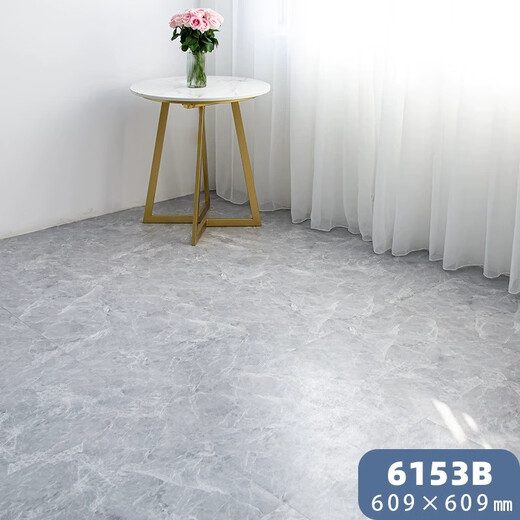 Nanjie PVC self-adhesive flooring and leather for office living room bedroom flooring leather for anti-slip wear-resistant flooring adhesive 6174 [60*60 cm 1.2mm thick]