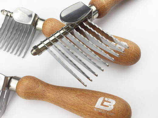 Lebi Pet Dog Knot Opening Comb Knot Opening Knife Straight Knife Comb Knotting Comb Unknotting Comb Teddy Long-haired Dog and Cat Hook Type Straight Knife Comb (for Large and Medium-sized Dogs and Cats) Large Size