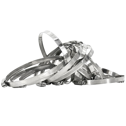 Hesdig JG-632 304 stainless steel German style hose clamp clamp clamp tightening clamp pipe clamp fastener 14-27 (10 pieces/pack) Beijing warehouse flash delivery