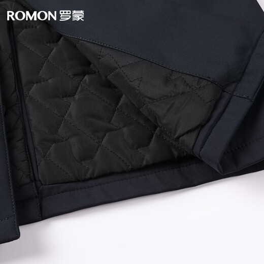 Luo Meng thickened warm mid-length windbreaker men's autumn and winter coat lapel cotton coat cotton jacket cotton coat coat top men's clothing