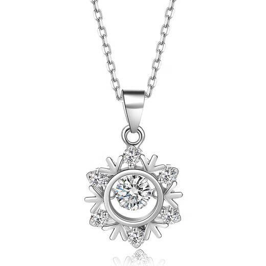 MANHE S925 silver necklace for women 2025 new pendant beating heart wife birthday gift for girls and girlfriends