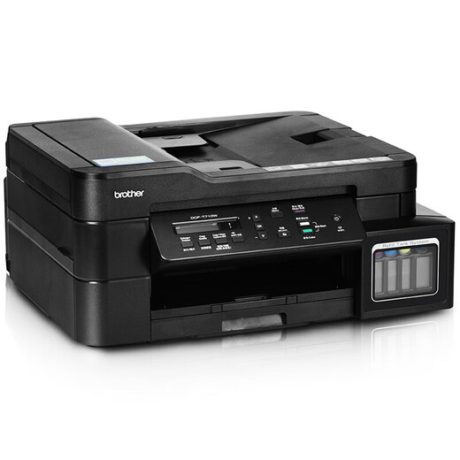 兄弟（brother） 企业采购DCP-T725DW兄弟彩色墨仓照片打印机复印扫描多功能无线 一体机 DCP-T725W官方标配+四色原装墨水一套