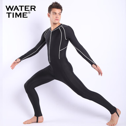 WATERTIME/水川 wetsuit men's jellyfish suit snorkeling suit one-piece surfing snorkeling suit long-sleeved swimsuit