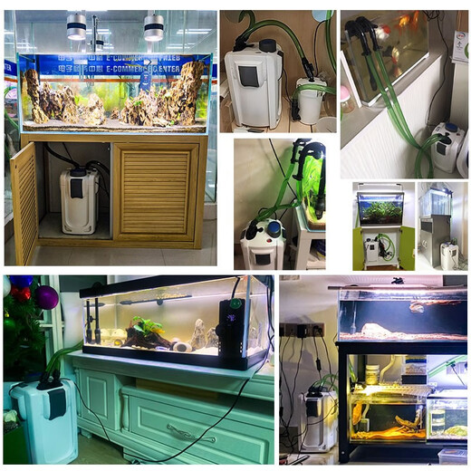 
Sensen Fish Tank Filter Fish Tank External circulating water purification filter barrel Aquarium External grass tank filtration system HW-702A (suitable for 0.6-1m cylinder)