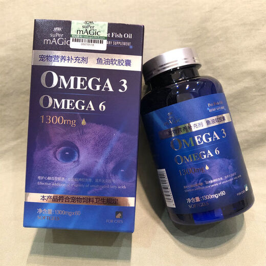 Shantou Lincun American Deep Sea Fish Oil Salmon Oil Capsules for Dogs and Cats Hair Beautifying Skin Care and Anti-hair Loss Customized Jue Charming Fish Oil for Cats 6 Capsules