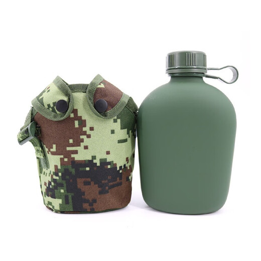 Quanda (Quanda) Militärfan Kessel tragbarer Kessel im Freien Tarn Kessel Camouflage große Kapazität 10 Kessel Old Turtle Pot 1L Trainingstopf Olive Green Kessel