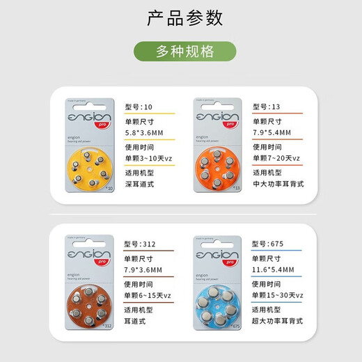
PHONAK hearing aid battery engine e312/675 imported German button electronics brand universal battery e312 battery No. 6 capsules/plate*10 (box)