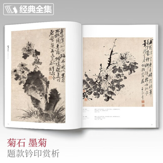 Complete collection of classics, Xu Wei's painting collection, 8-page Chinese painting copy album, freehand splash-ink ink Chinese painting miscellaneous flower and bird painting techniques textbook, Cheng Qingdao's copy of this album, beginner's appreciation of flower masterpieces, editor-in-chief Yang Jianfei