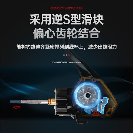 Guangwei Speed ​​Dragon X spinning reel fishing reel Luya Lunji fishing reel sea fishing fishing reel metal line cup 1500 shallow line cup