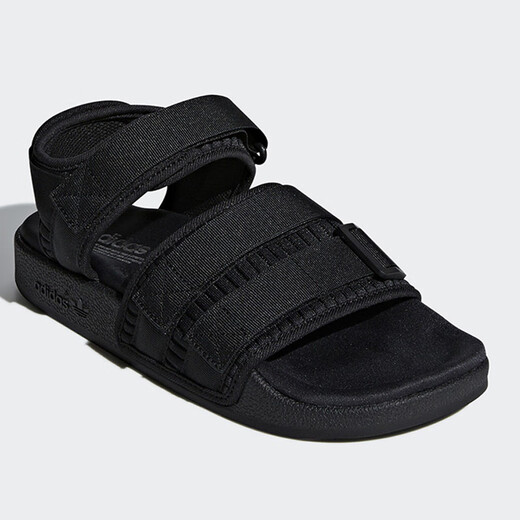 
Adidas (adidas) Clover Women's Shoes New Summer Casual Flat Beach Shoes Strap Velcro Sports Sandals CG6623 CG6623/All Black 36.5
