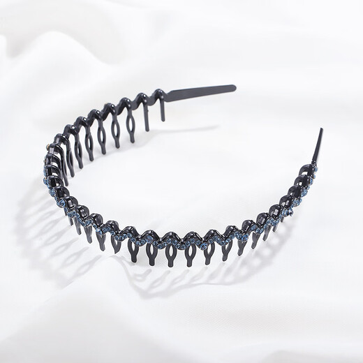 Chimera (CHIMERA) temperament sparkling diamond headband women's face wash headband simple plate long tooth wavy broken hair pressed hairpin girl birthday gift