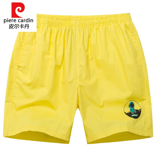 Pierre Cardin Strick-Männer mit drei Crop-Hosen Ultra-Shorts Sommer-Freizeit-Viertel-Crop-Hose Sport-Shorts Männer zu Hause reine Baumwolle 728 Green 2xL Vorschlag-120jin [Jin entspricht 0,5 kg]