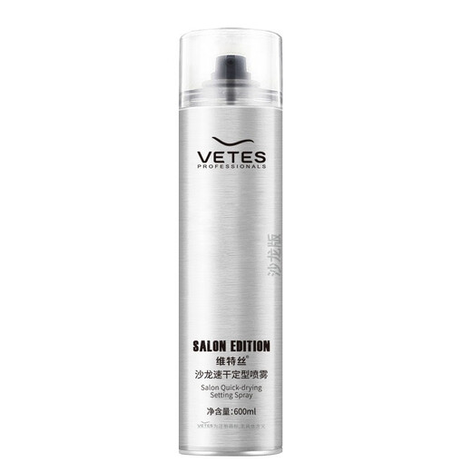 维特丝（vetes）清香发胶干胶定型喷雾定发剂发型造型师理发店摩丝啫喱水清爽 VTS 沙龙（中）420ml