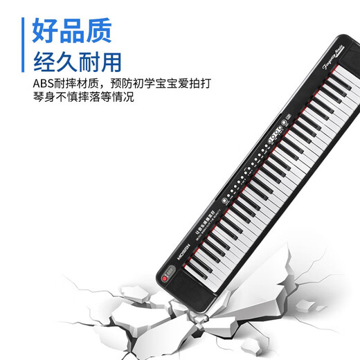 MOSEN (MOSEN) BD-668P electronic keyboard 61-key portable children's teaching multi-functional entry-level keyboard, fashionable Zhirui black