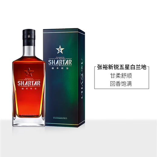 张裕张裕新锐五星白兰地500ml单只礼盒装 年货送礼 500mL 1盒
