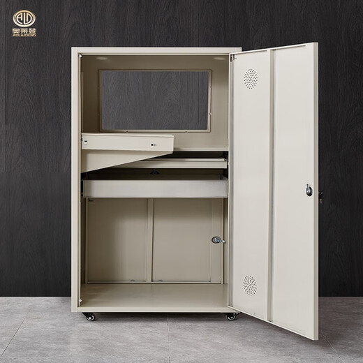 Thickened PC cabinet factory dust-proof workshop CNC cabinet industrial network control chassis industrial control cabinet red 0.8mm