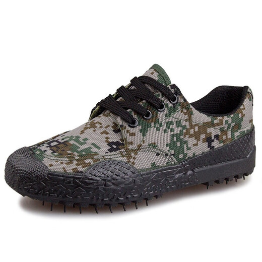 
Jihua Home Training 3520 Jiefang Shoes Outdoor Military Training Shoes Men and Women Labor Insurance Training Shoes Anti-slip and Wear-resistant Camouflage Shoes Construction Site Labor Rubber Shoes 3520 Low Top [Forest Land] 43