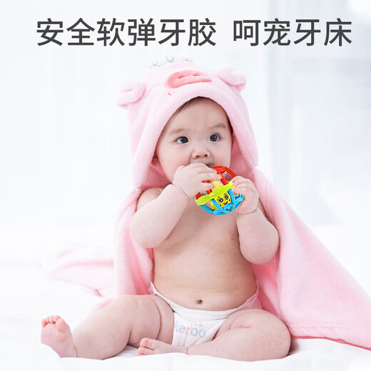 尚韵儿童节婴儿玩具新生儿玩具0-1岁手摇铃小沙锤宝宝牙胶安抚拨浪鼓