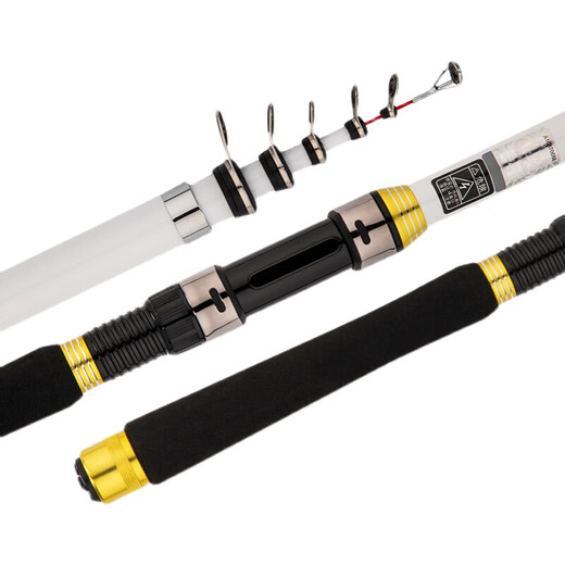 Guangwei (GW) small rock rod, just better than short-section rock fishing rod, soft tail, small rock rod, carbon light hard and sensitive rock raft dual-purpose sliding float [2.1m set] + fishing wheel + 100m fishing line