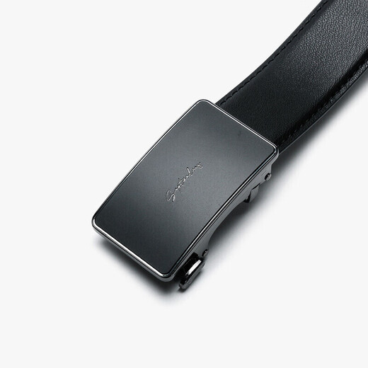 Septwolves Belt Men's Business Belt Alloy Automatic Buckle Genuine Leather Chinese Valentine's Day Gift for Boyfriend Birthday Gift Pants Belt