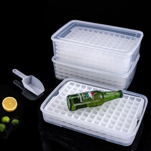 韩笑冰块模具商用大容量制冰盒冰箱制冰格子大号冻冰块制冰神器制作机 五层480格大冰格+储冰盒+冰铲 FA6189AD9E