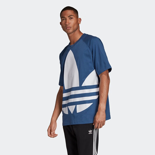 Adidas adidas adidas clover Männer klassisches großes Logo Lose Casual Sports Kurzarm FM9902 m