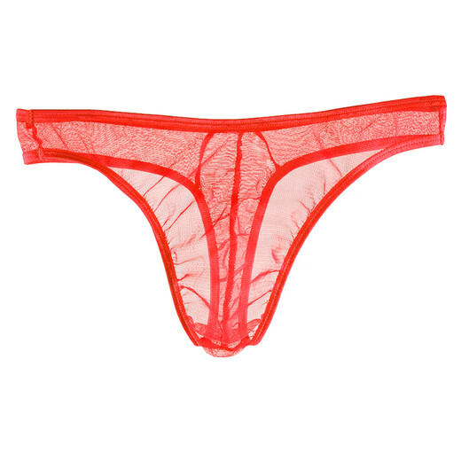 Ye zimei Männer Sex Unterwäsche Tanga-Männer ultradünne transparente Tüll sexy niedrige Taille u konvexe Perspektive Mesh T-Pants Purple All Size
