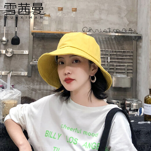 Xueximan pêcheur noir chapeau de style coréen d'été de la femme